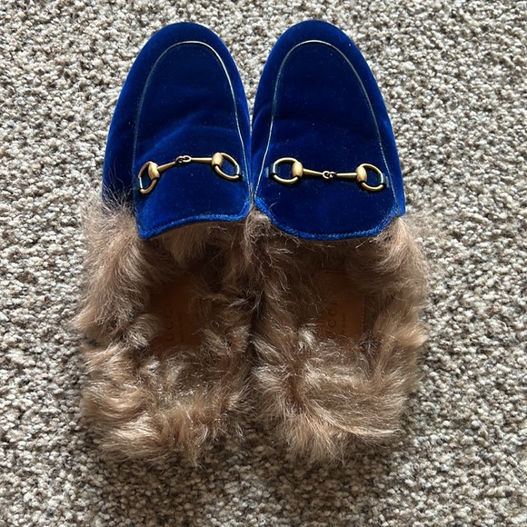 Gucci Velvet Fur Princetown - Picture 4 of 12
